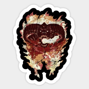 Balrog Balrog Balrog Sticker